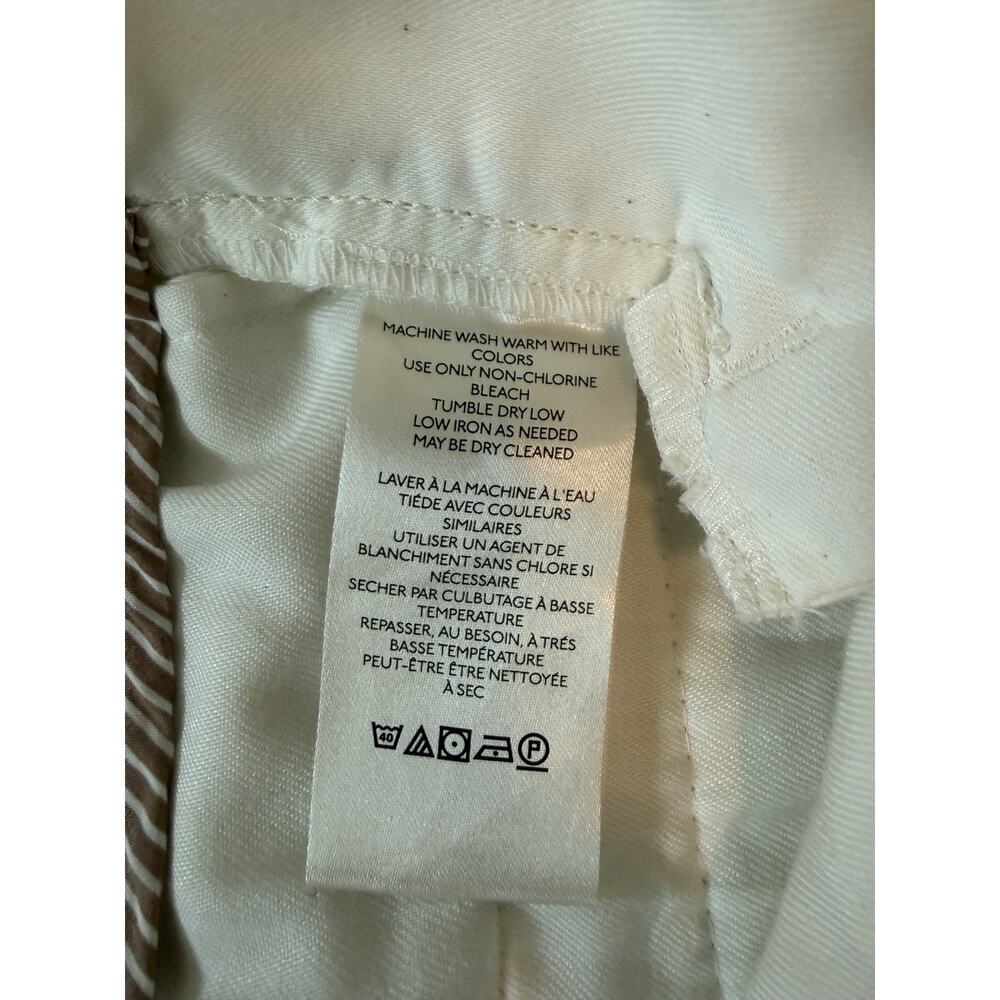 Maeve By Anthropologie Womens Buttoned Cropped Wide-Leg Culottes White Pants 00P - Picture 5 of 13